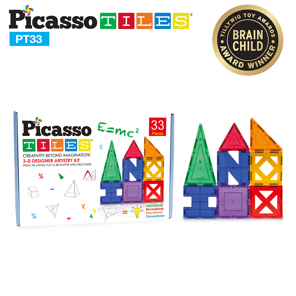 Magnetplattor Picasso Tiles 33 bitar