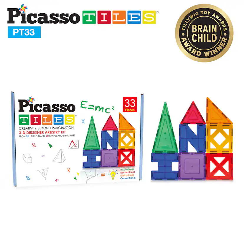 Magnetplattor Picasso Tiles 33 bitar