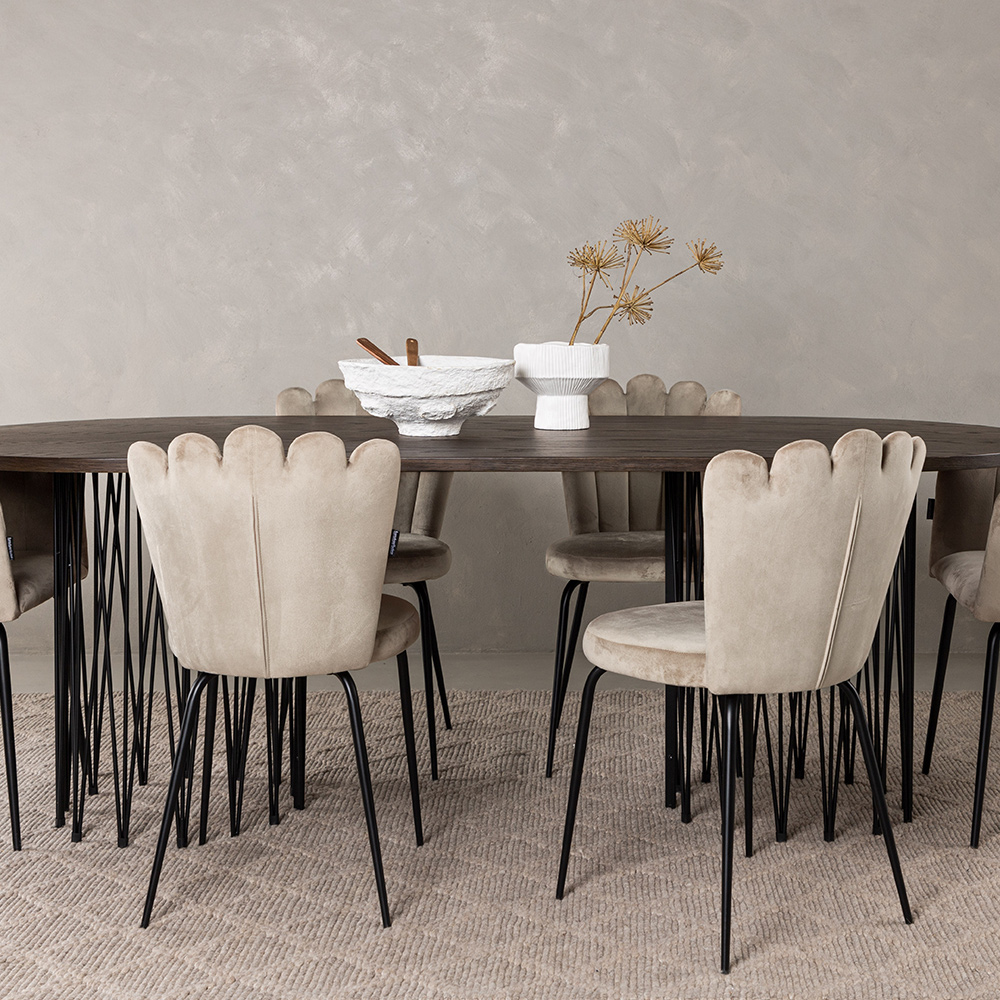 Matgrupp furniture/fashion Stone med 4 Limhamn Light Stolar och 2 Limhamn Stolar