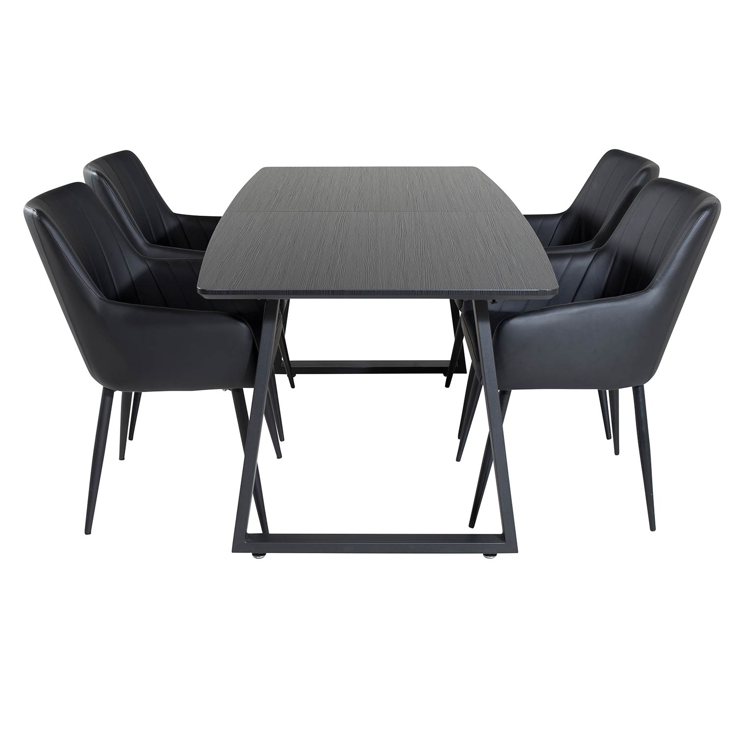 Matgrupp Venture Home Ina1 med 4 Corina Stolar Konstläder