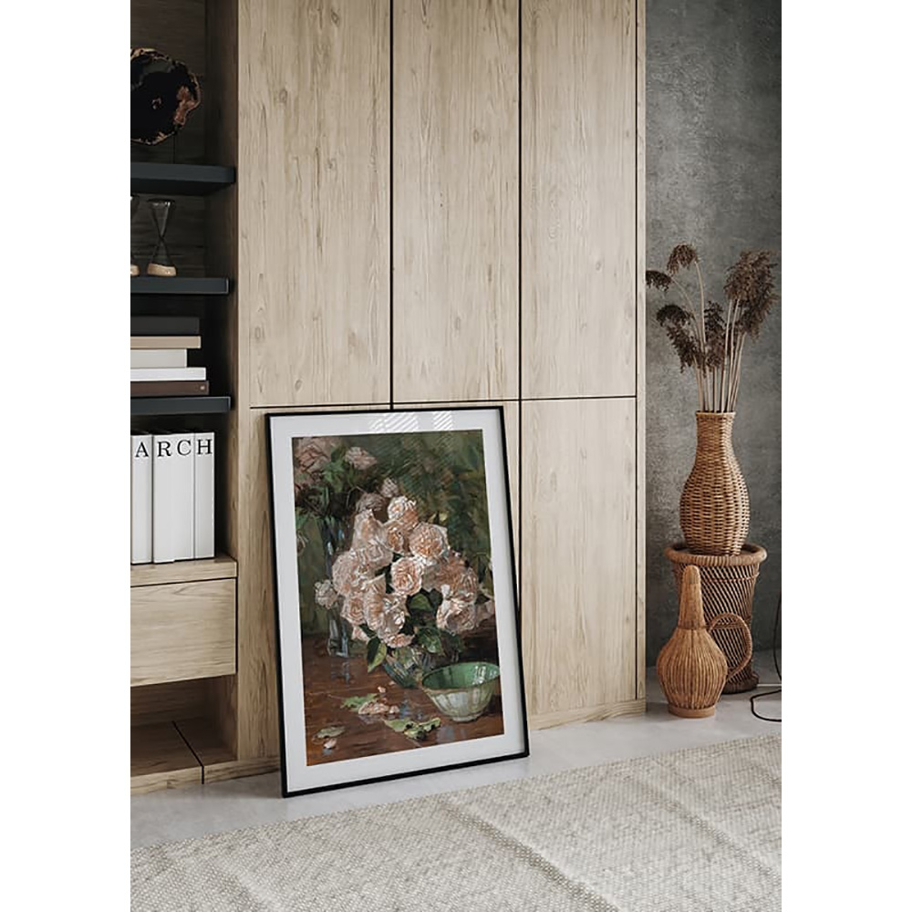 Poster Gallerix White Roses II By Carl Moll