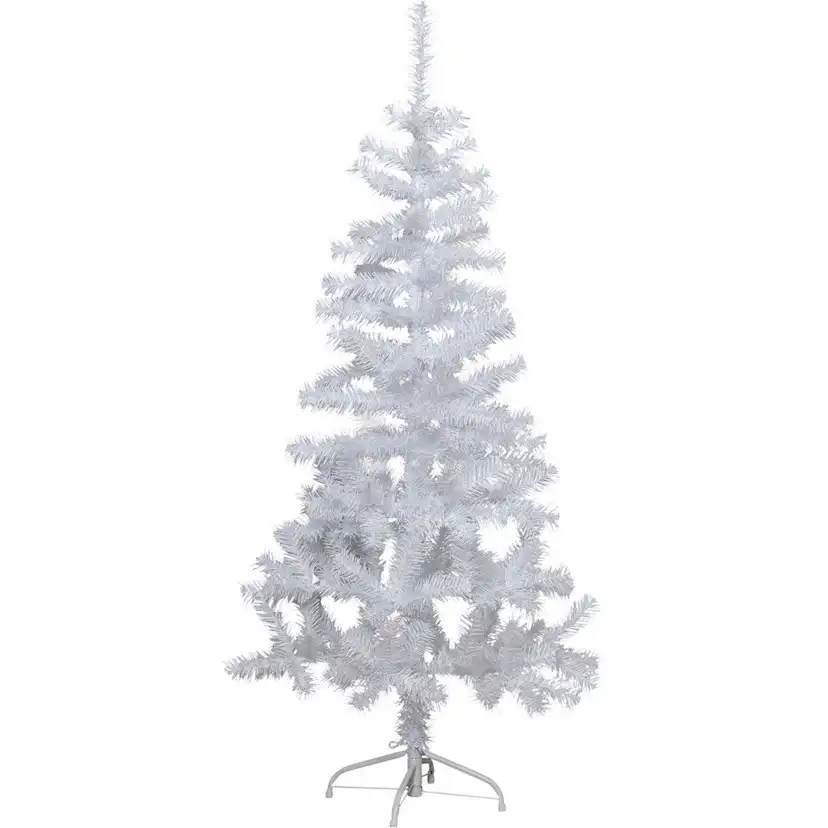 Julgran med LED Alvik 150cm vit Vit, Höjd: 1500 mm