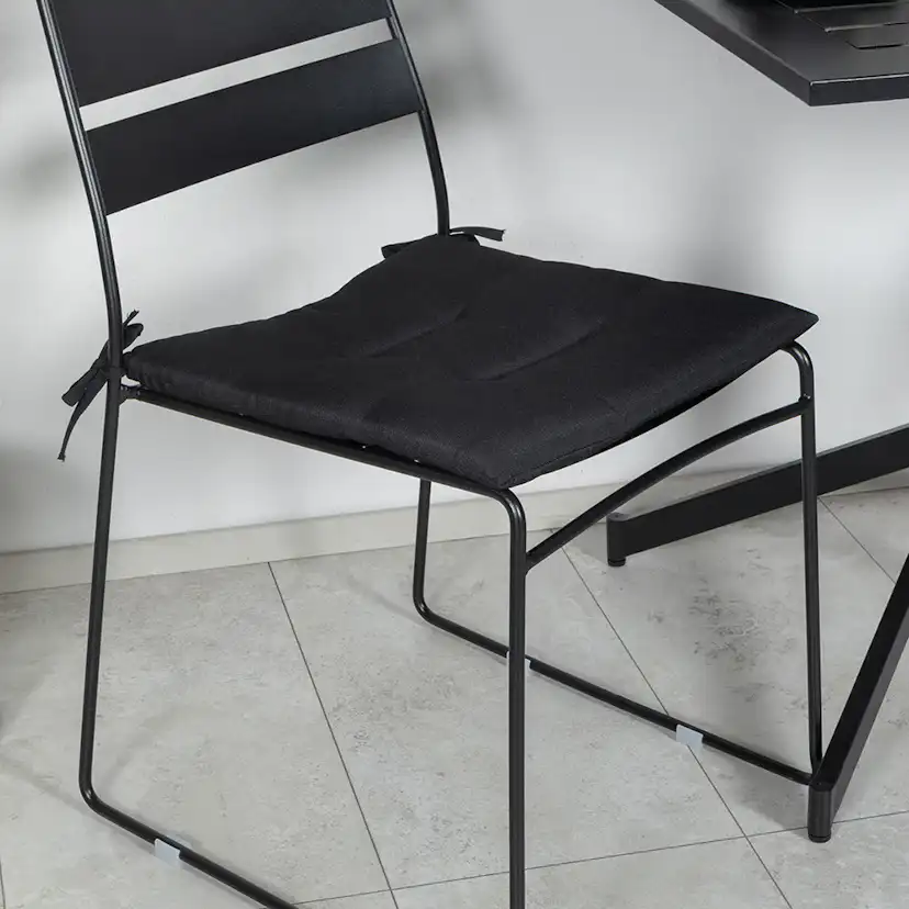 Way café table 70*70+Lina Dining Chair - Black_2 Svart