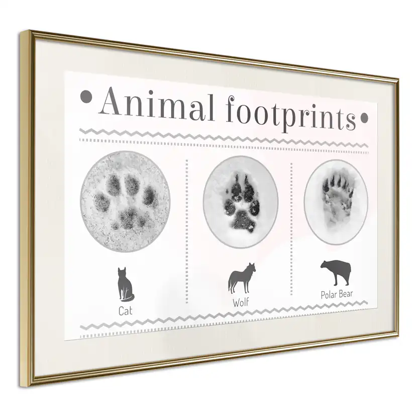 Poster Artgeist Affisch Footprints