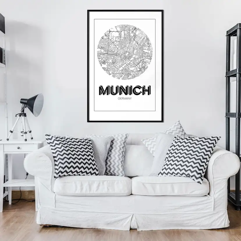 Poster Artgeist Affisch Retro Munich