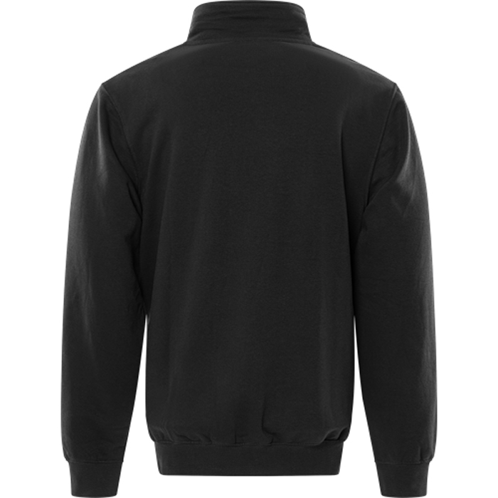 SWEATSHIRT KORT ZIP 1737 SWB Färg: Svart, Storlek: M