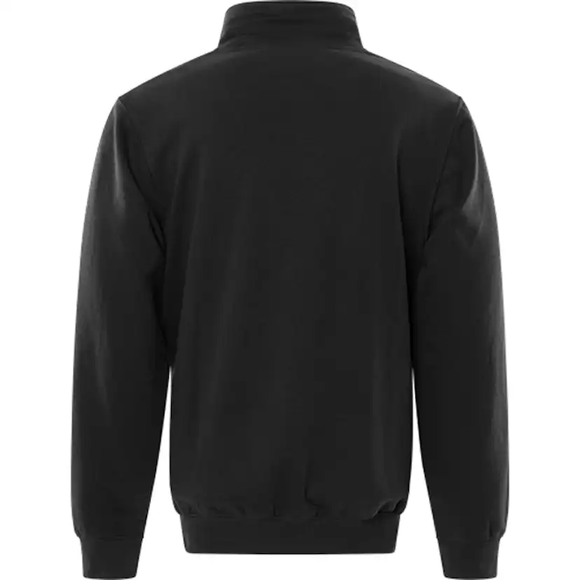 SWEATSHIRT KORT ZIP 1737 SWB Färg: Svart, Storlek: M