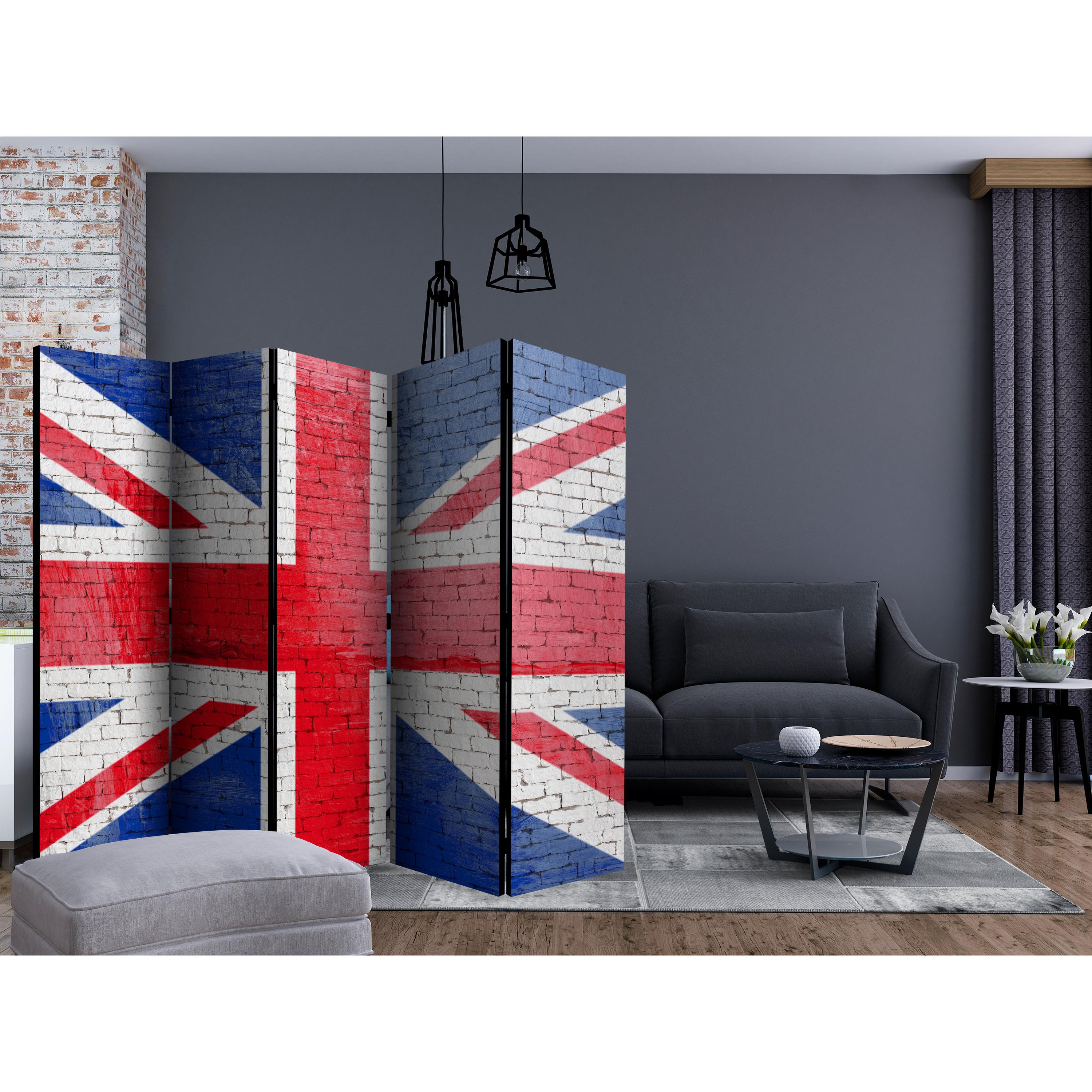 Rumsavdelare Skärmvägg Arkiio British Flag II 225x172 cm