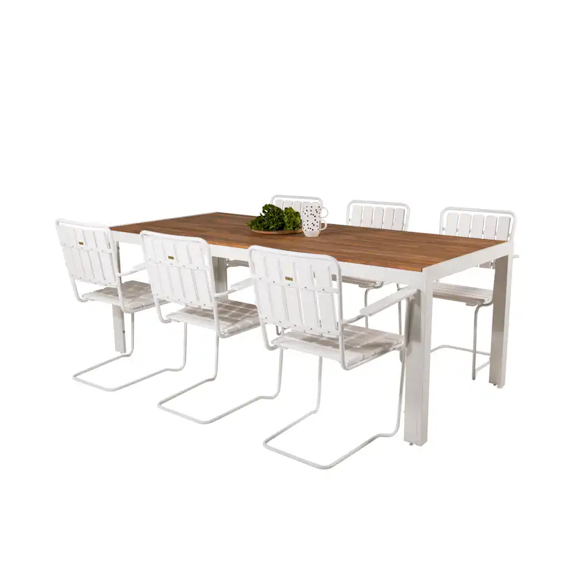 Matgrupp Venture Home Berfin med 6 Hollywood Stolar