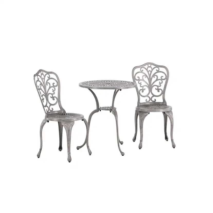 Cafégrupp Venture Home Nandin ø60 cm med 2 Stolar
