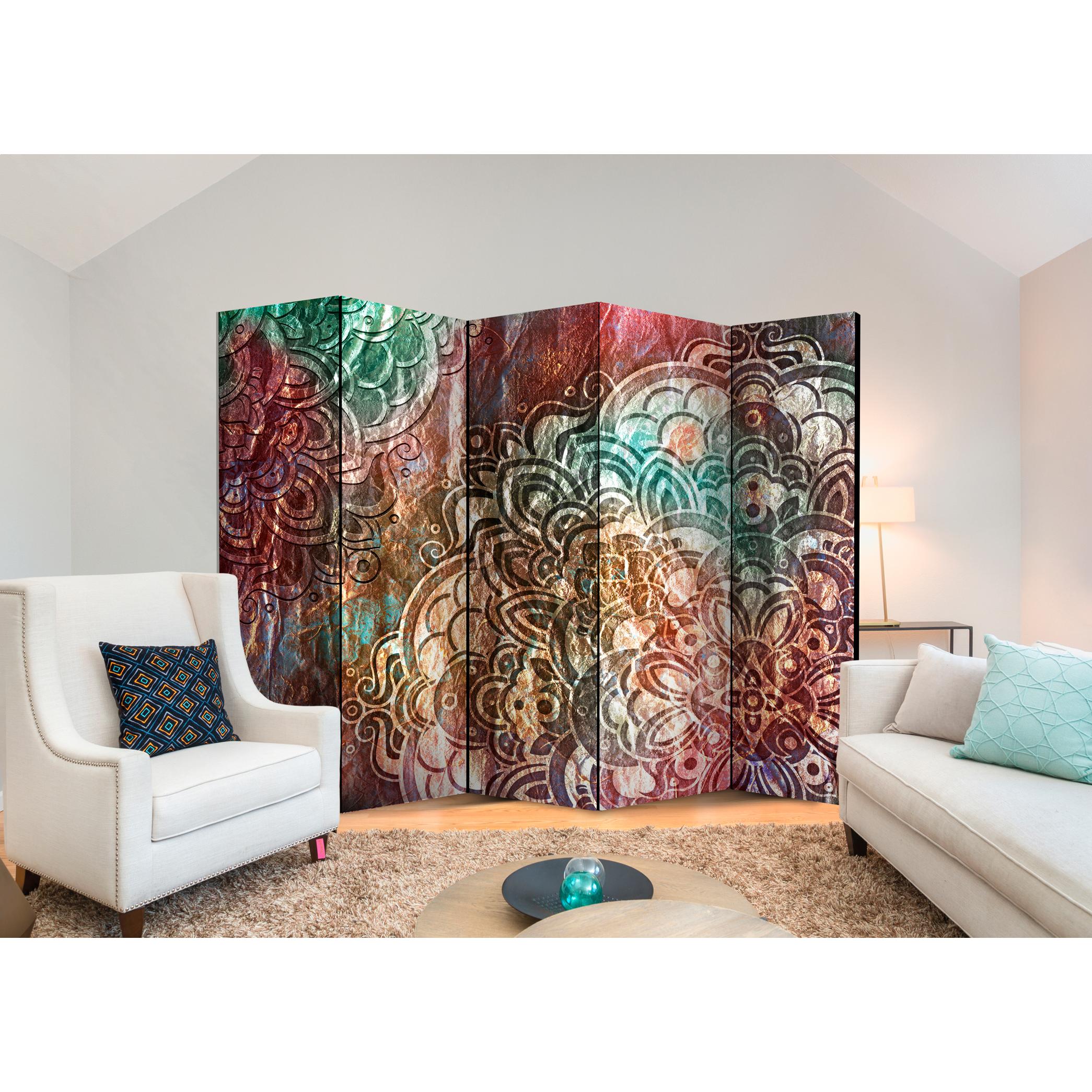 Rumsavdelare Skärmvägg Arkiio Mandala Copper Garden II 225x172 cm
