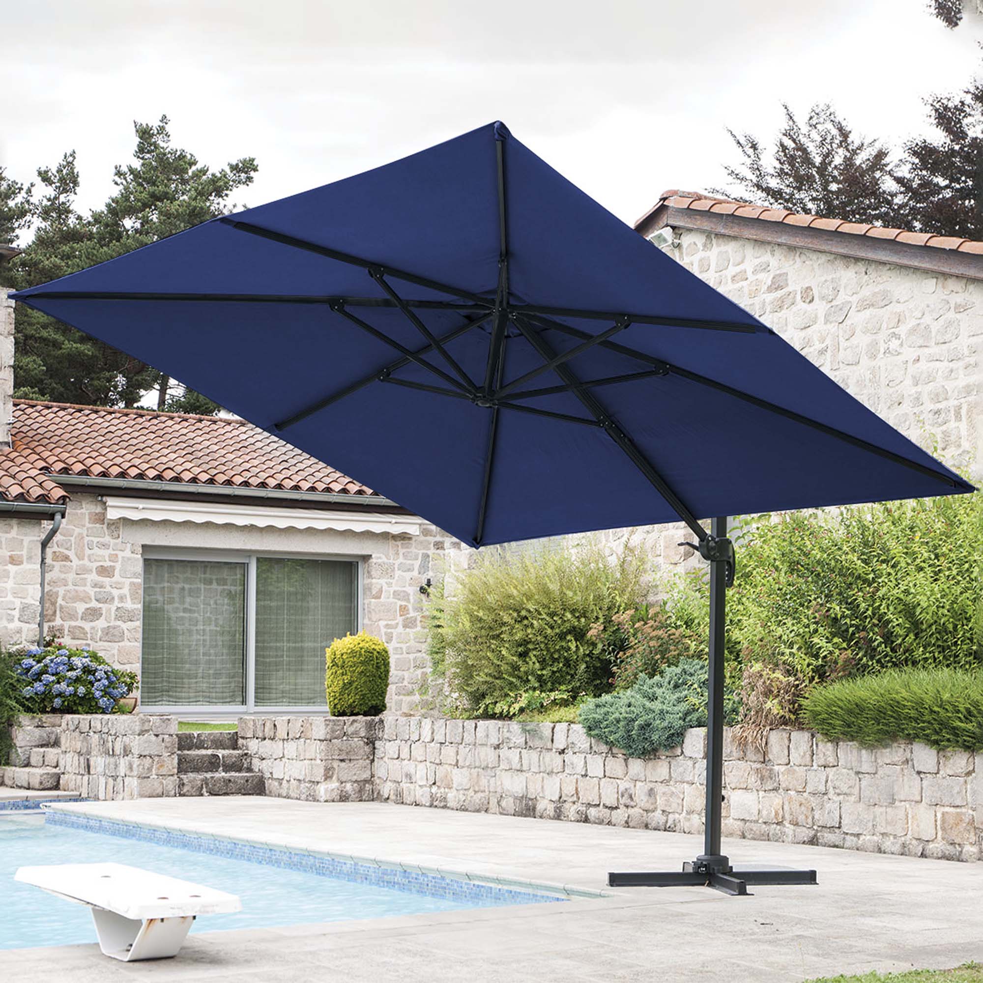 Parasoll Baltic Garden Miami fristående 3x3 m