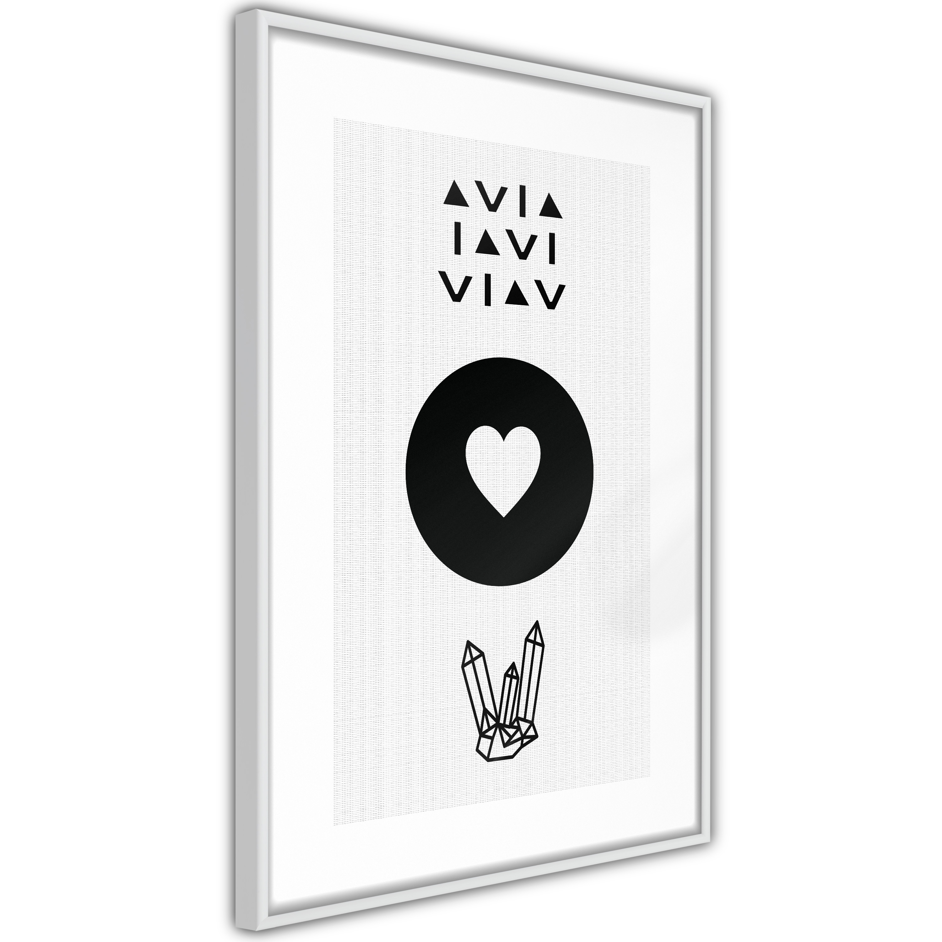 Poster Artgeist Affisch Heart and Crystals