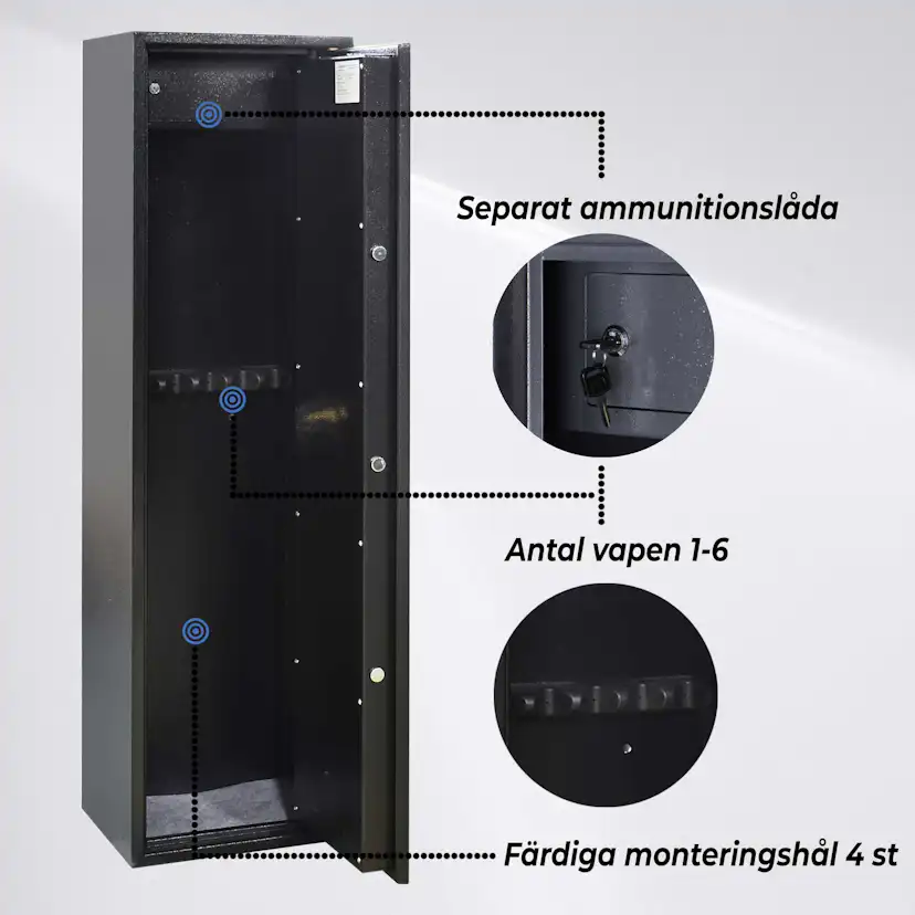 TR ASEKAAPPI 6-ASETTA AS600 MUSTA Svart