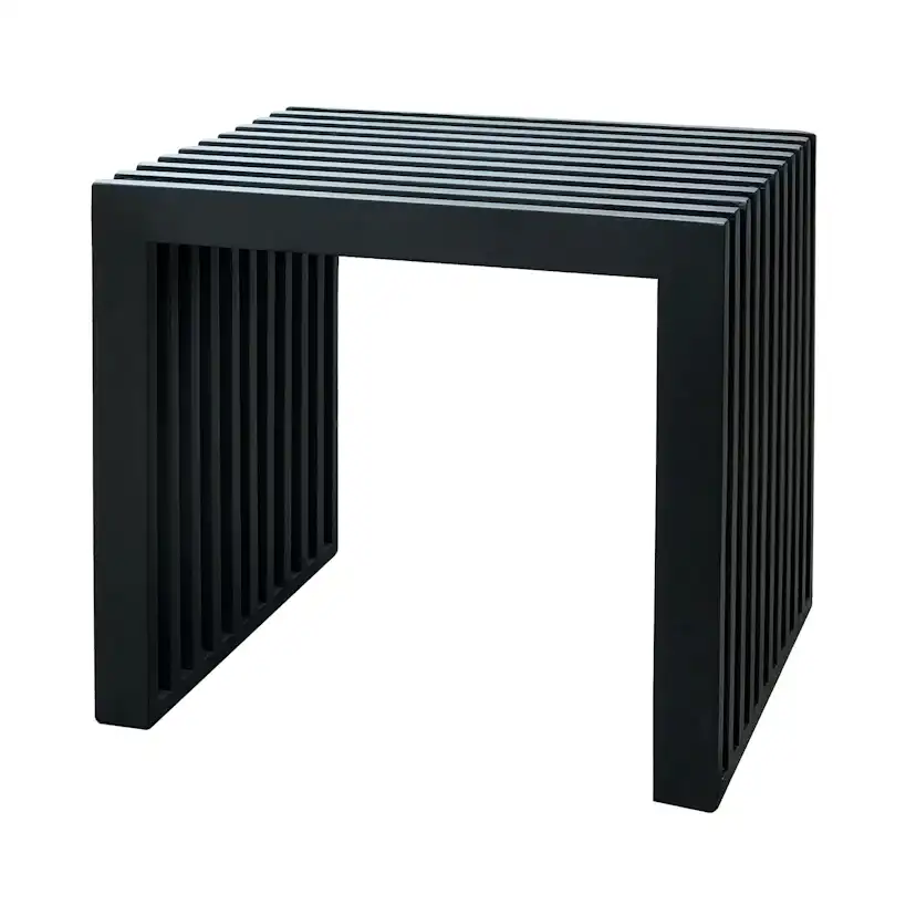 Rib pall, 45x35cm mahogni matt svart Mahogny Mattsvart