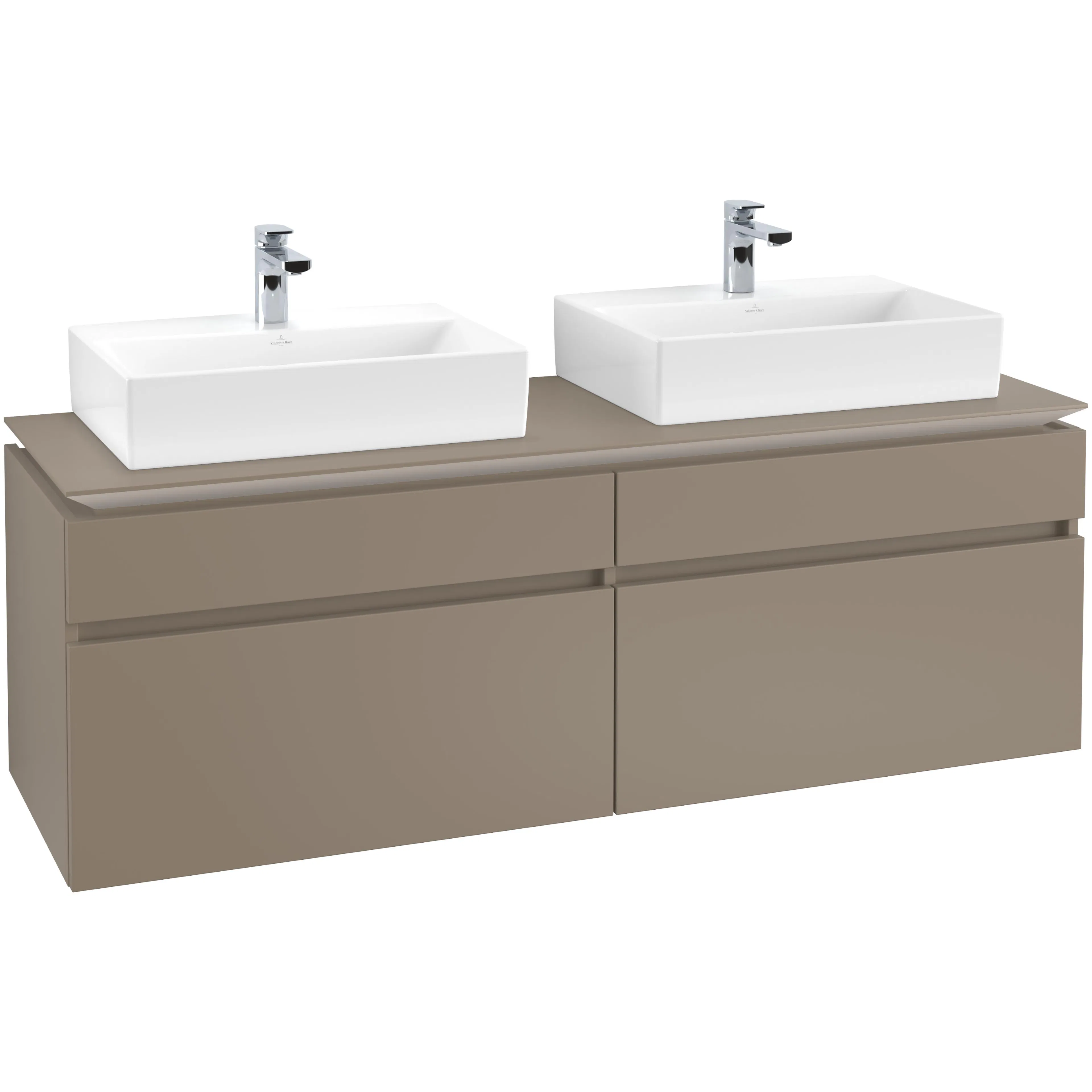 Tvättställsskåp Villeroy & Boch Legato 1600 med 4 Lådor för Två Tvättställ från Memento