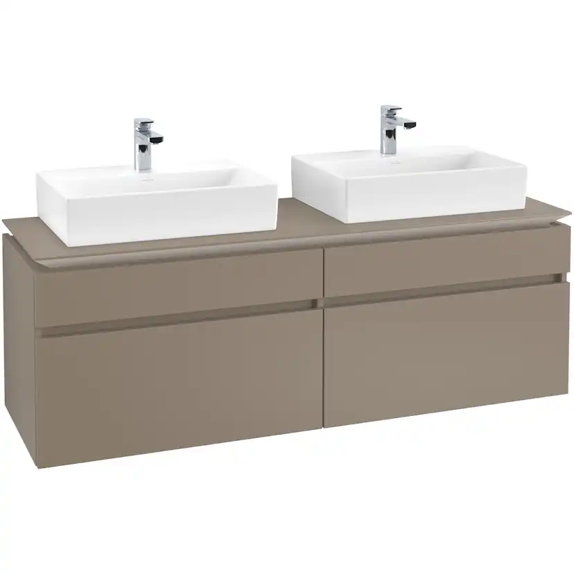 Tvättställsskåp Villeroy & Boch Legato 1600 med 4 Lådor för Två Tvättställ från Memento