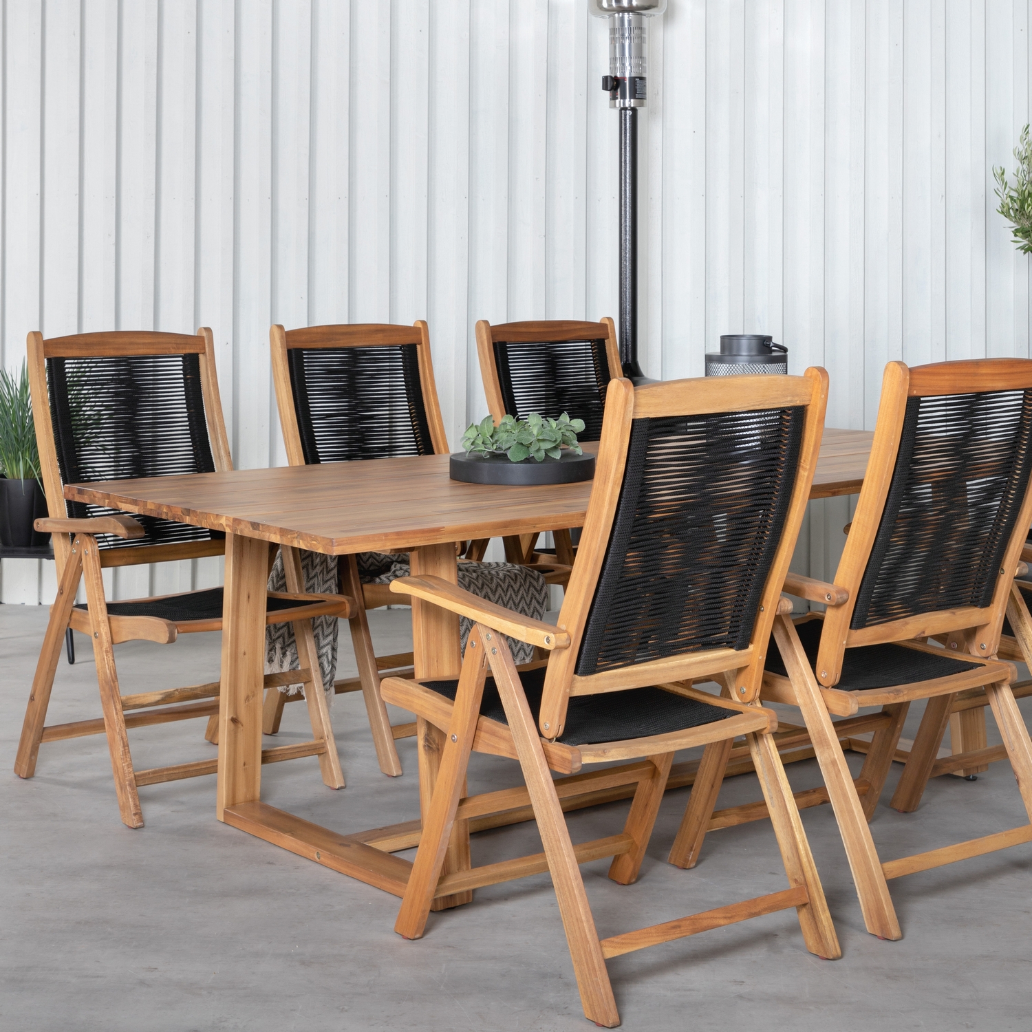 Matgrupp Venture Home Plarra med 6 Peder Matstolar