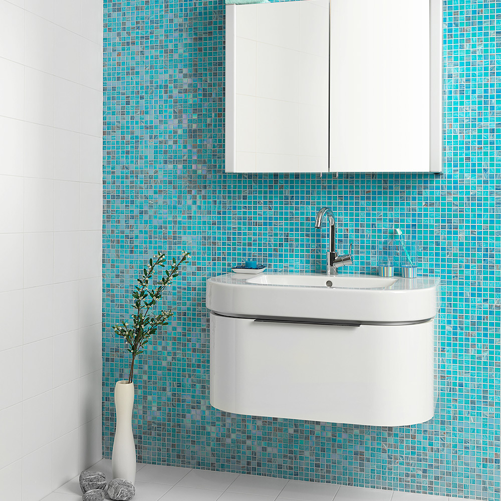 Klinker Konradssons Bisazza Sophia Mix Turkos 2x2 cm