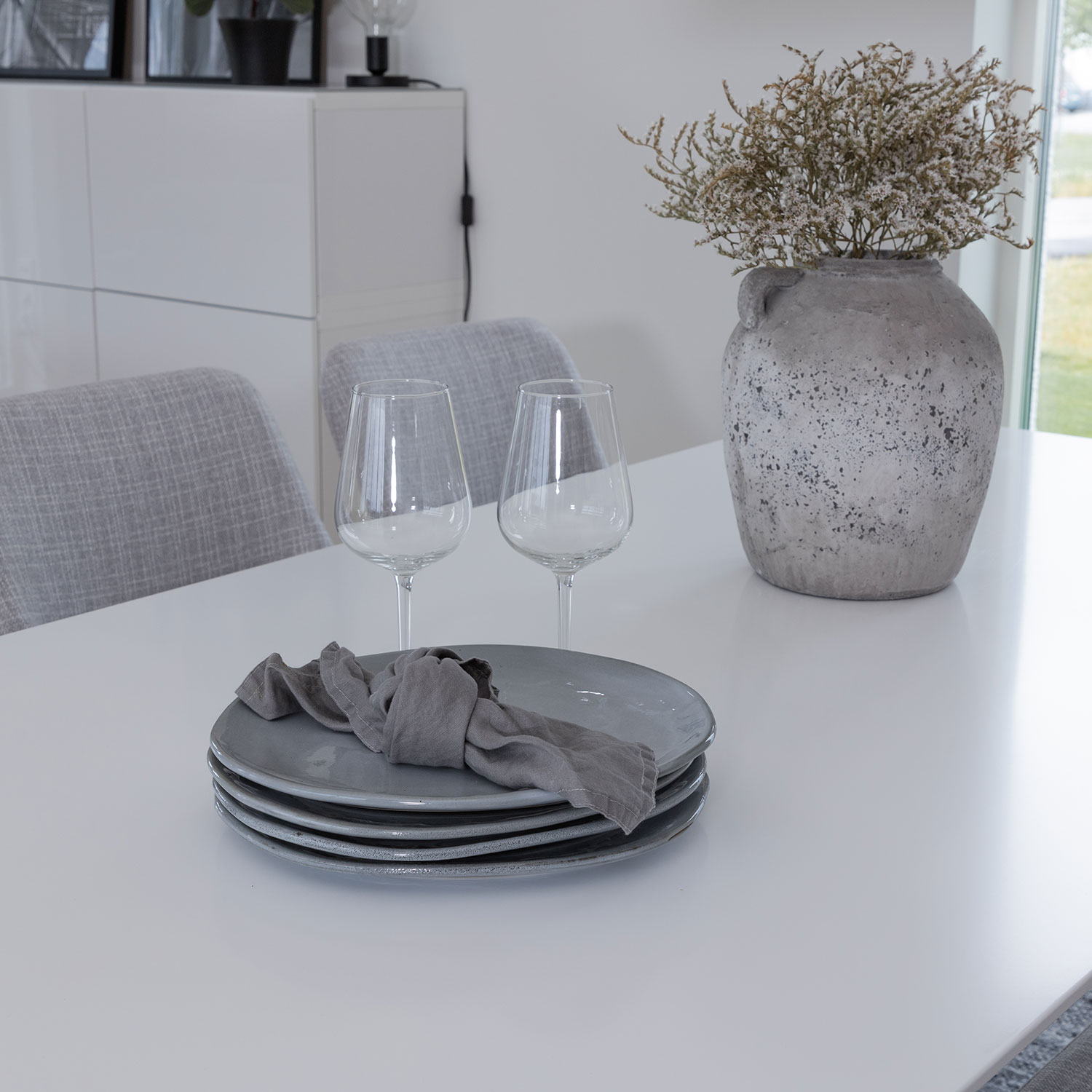 Matgrupp Venture Home Polar med 6 Plaza stolar