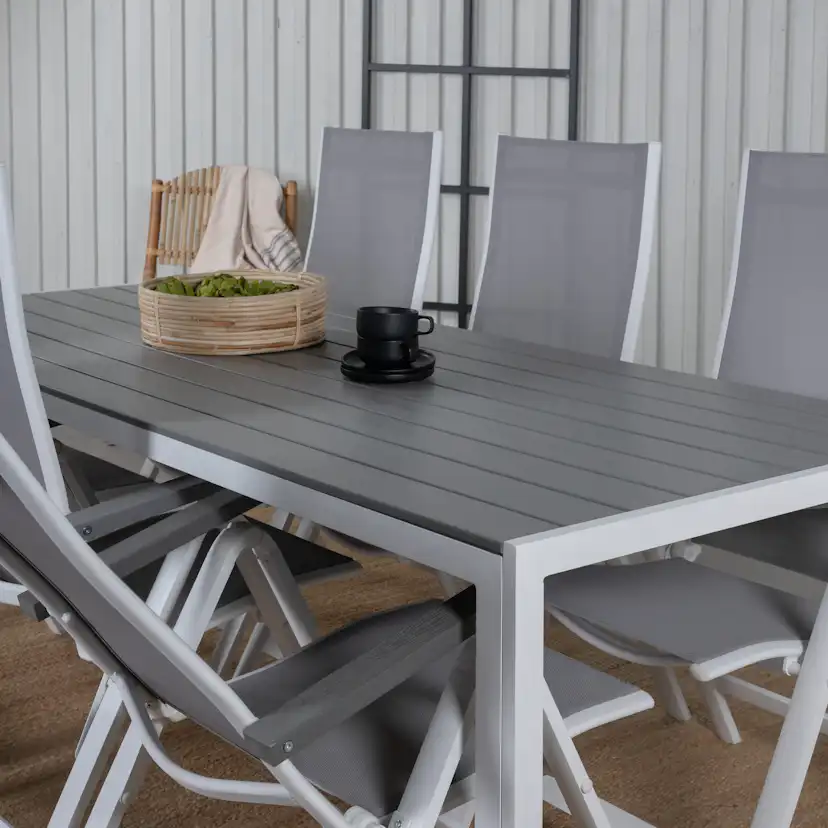 Matgrupp Utomhus Venture Home Bront med 6 Aleyna PositionsTrädgårdsstolar
