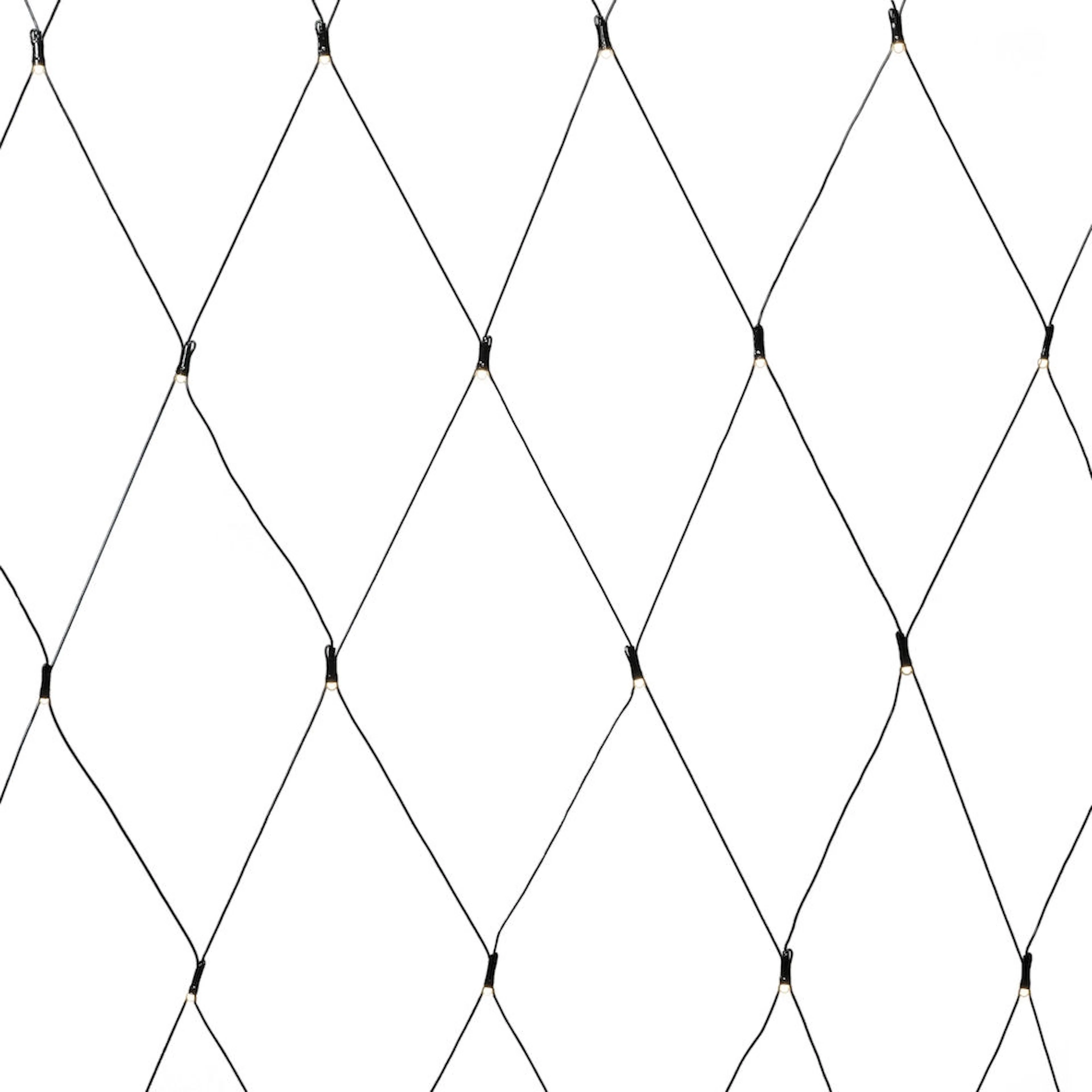 Ljusslinga Gnosjö Konstsmide Nät 40 Varmvita LED 80x80 cm Frostad