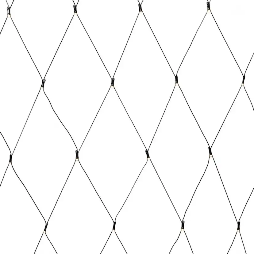 Ljusslinga Gnosjö Konstsmide Nät 40 Varmvita LED 80x80 cm Frostad