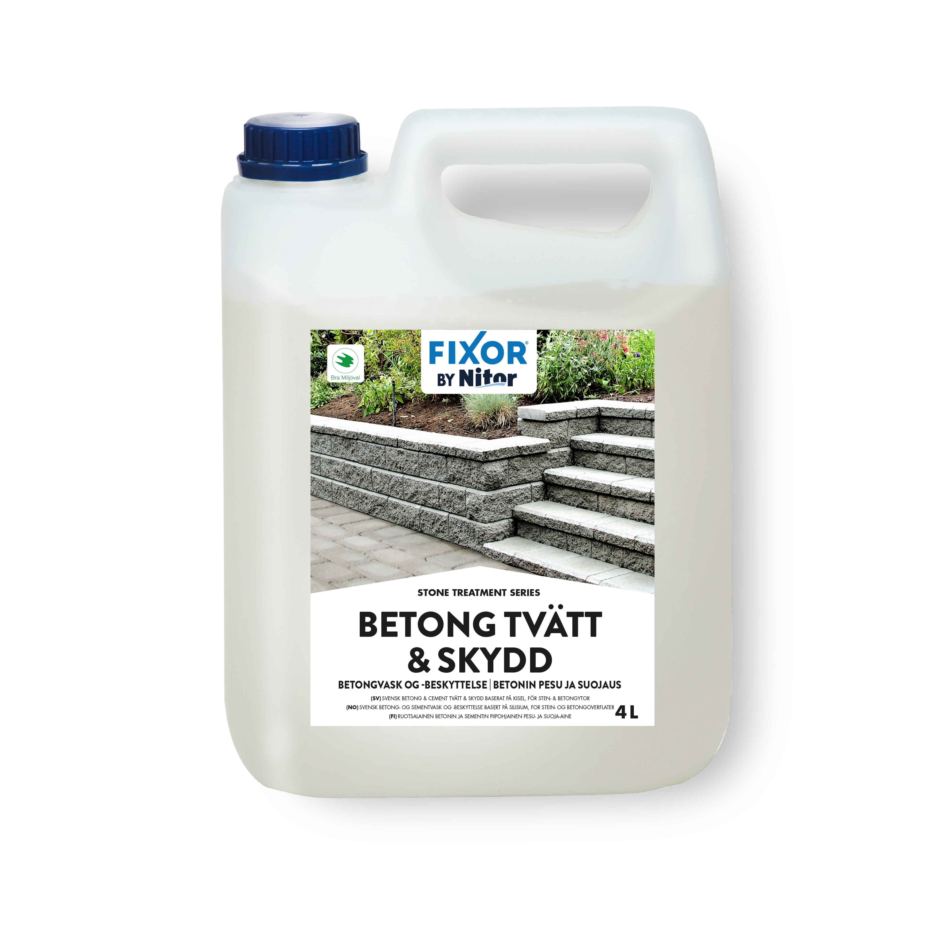 Betongtvätt & Skydd Nitor 4l