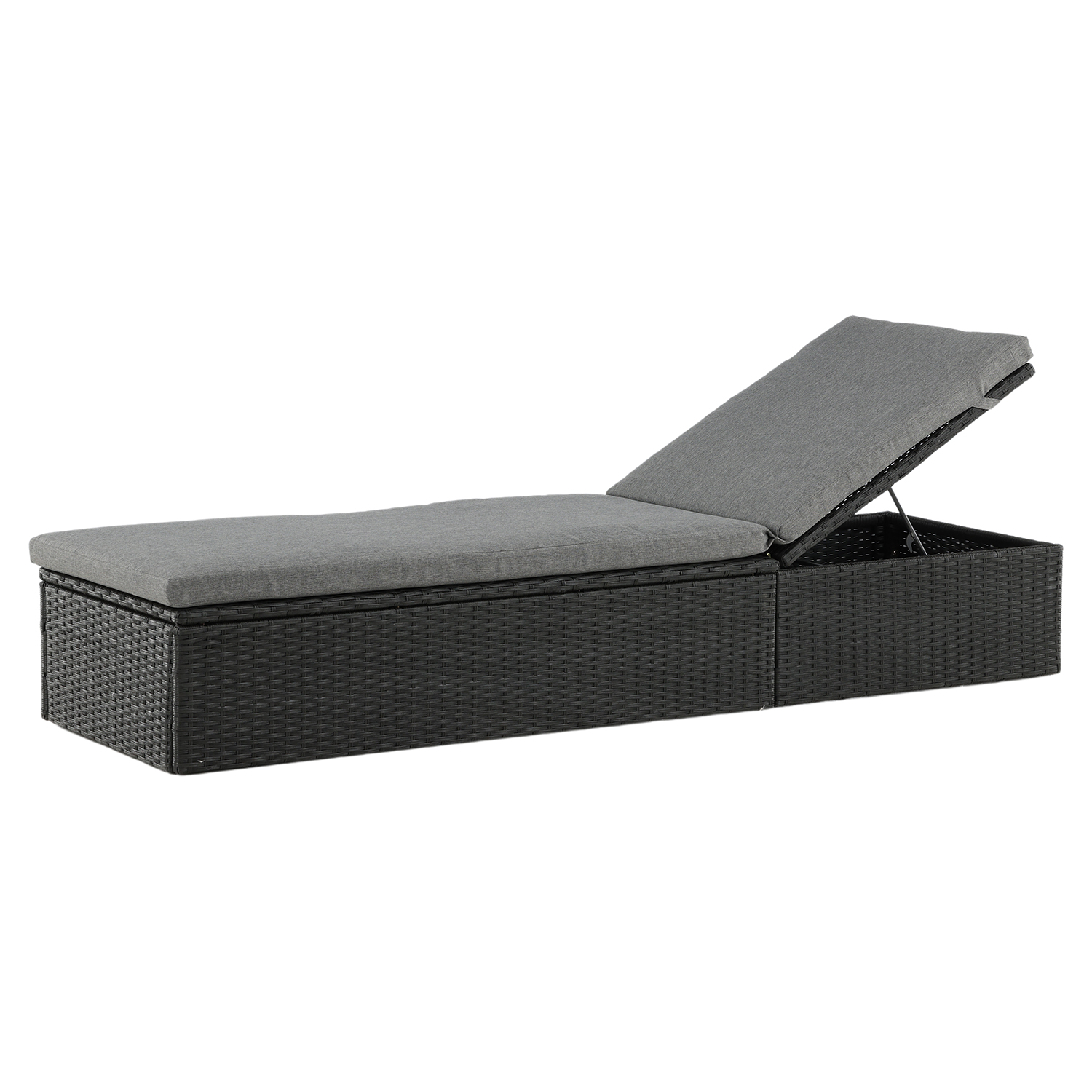 Solsäng Venture Home Quad Svart Konstrotting Utomhus
