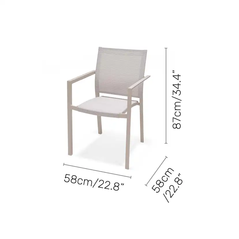 Matgrupp Utomhus LifestyleGarden Urbanite 160 cm 6 karmstolar