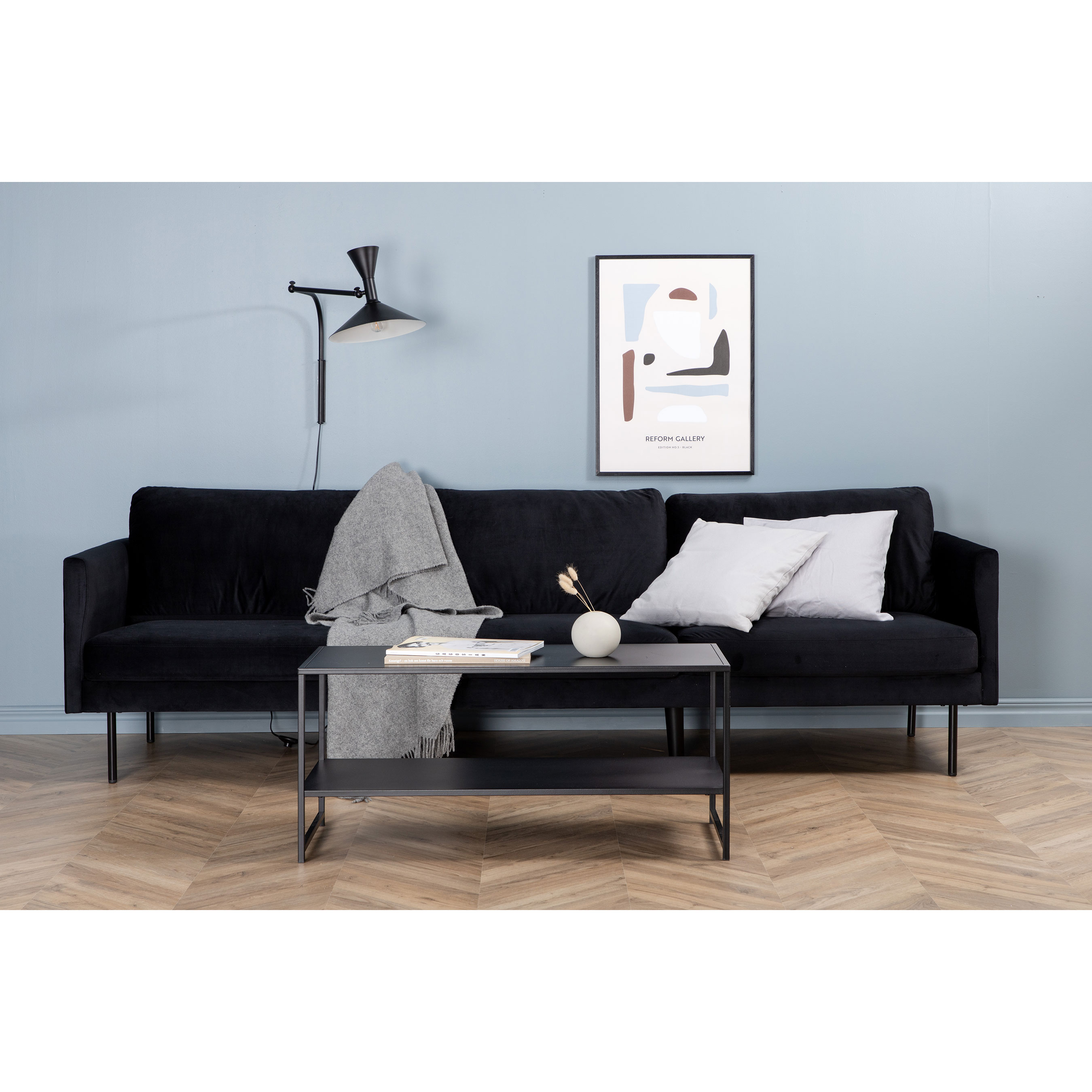 3-sitssoffa Venture Home Zoom Sammet