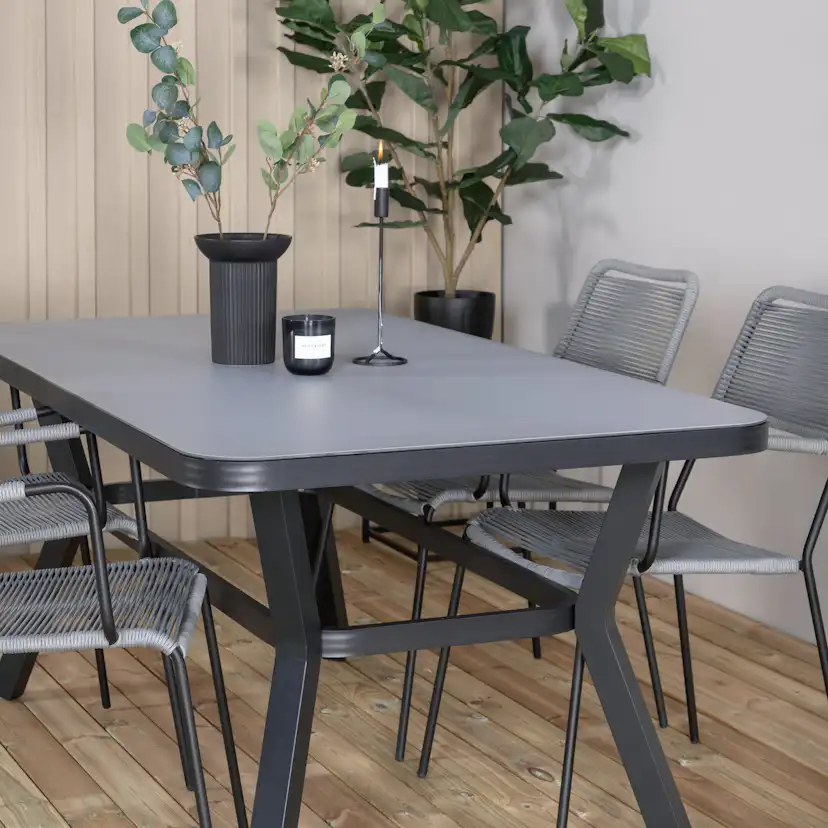 Matgrupp Utomhus Venture Home Vyn med 4 Lumi Trädgårdsstolar