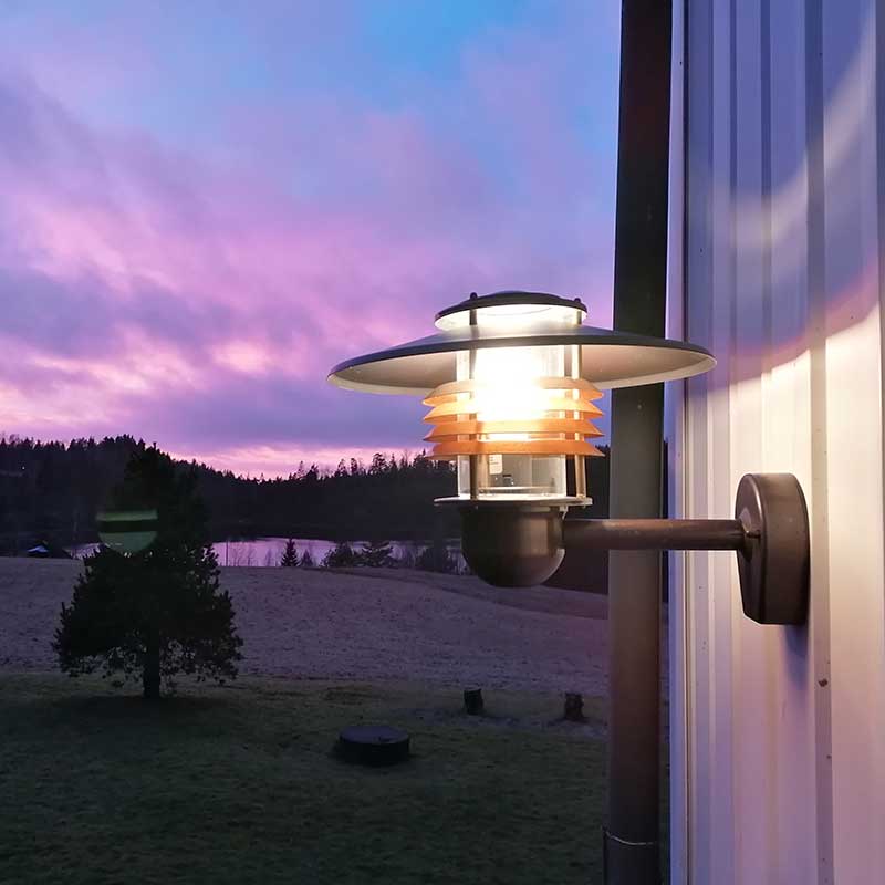 VÄGGARM ARNÄS 75W KOPPAR/KLAR Koppar