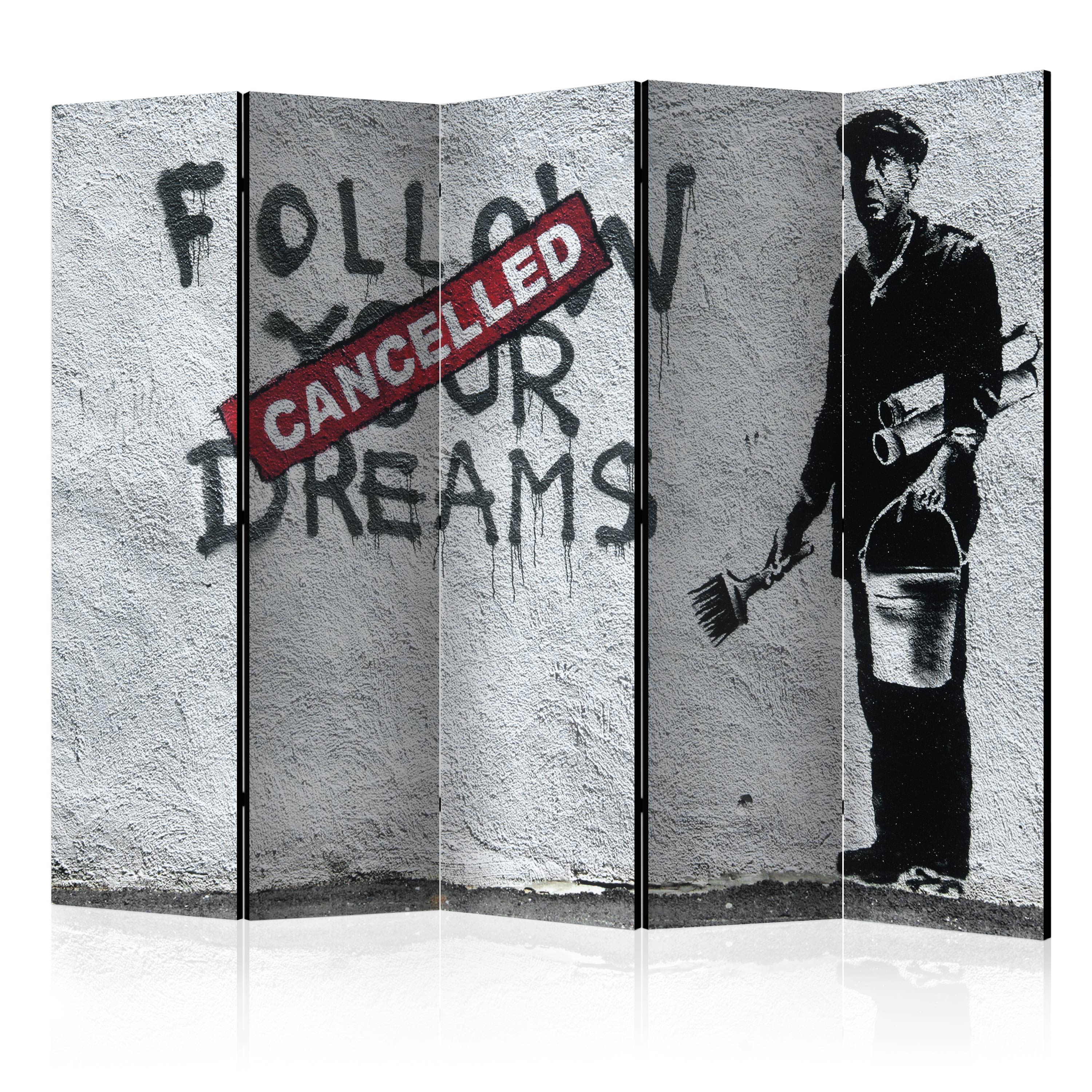 Rumsavdelare Skärmvägg Arkiio Dreams Cancelled Banksy II 225x172 cm