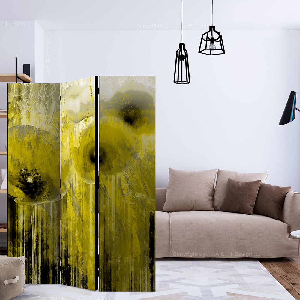 Rumsavdelare Skärmvägg Arkiio Yellow Madness 135x172 cm
