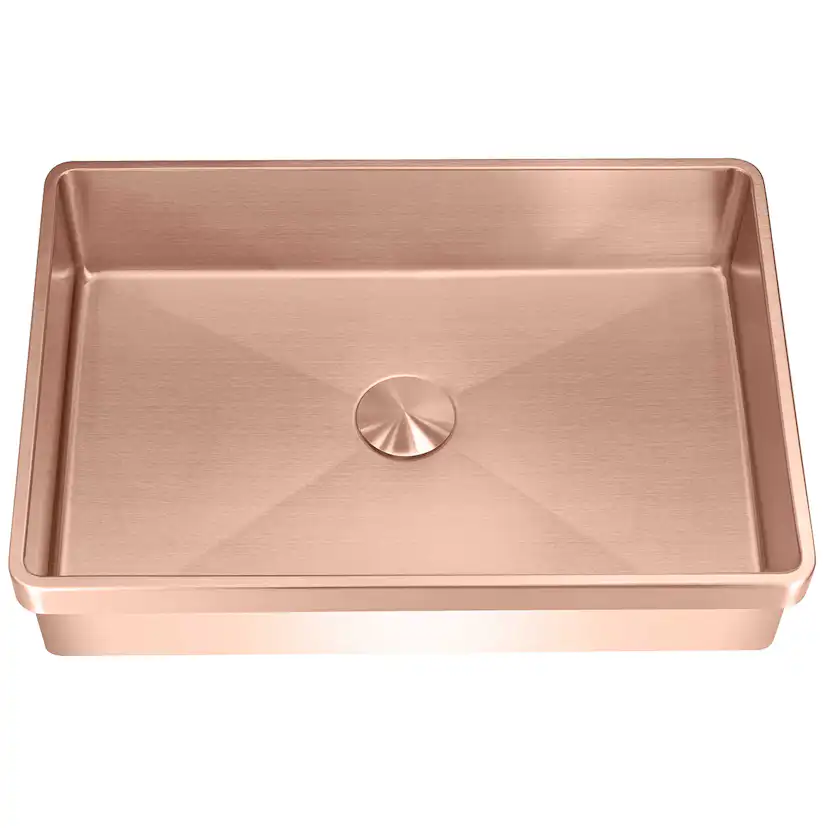 Lavabo High håndvask m/bundventil, PVD kobber Koppar