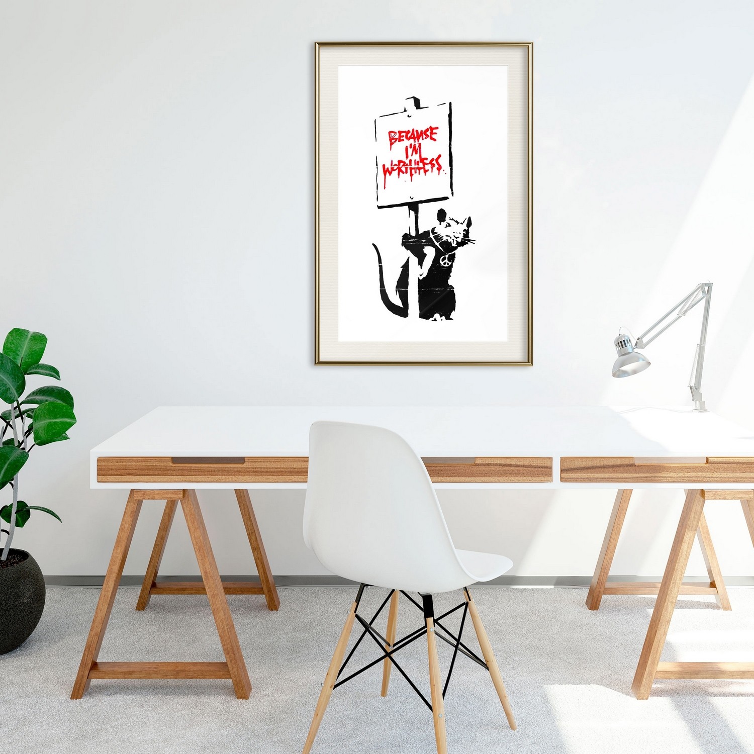 Poster Artgeist Affisch Because I'm Worthless