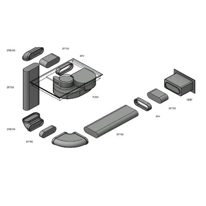 Rörpaket 3 BORA PURE flat