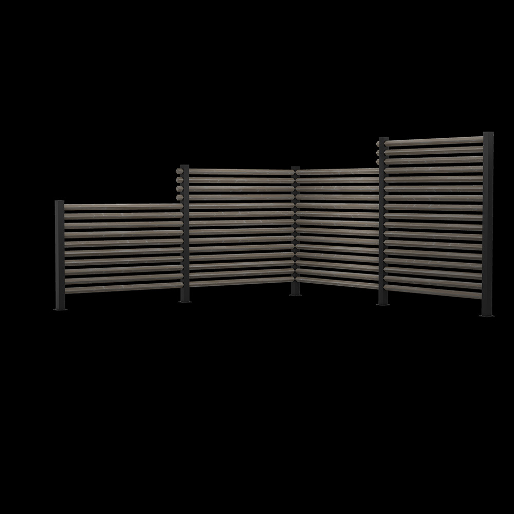 Ribba Öckerö Linax Grå 1490x45x45 4-pack FSC (B) 4-Pack