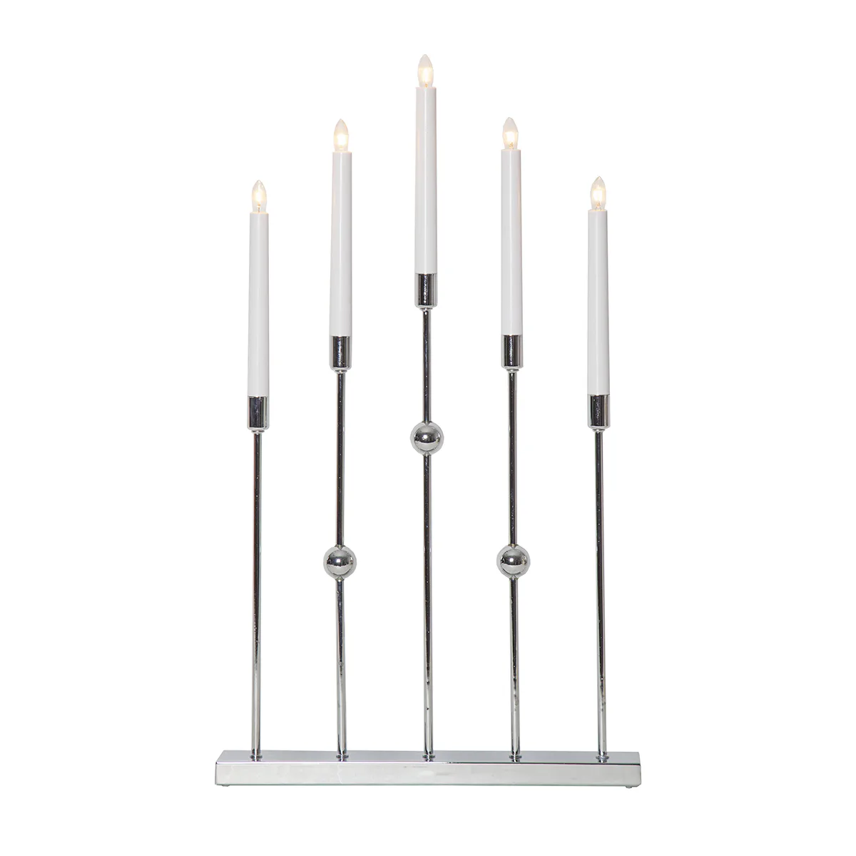 Ljusstake Gustavo 5-armad Chrome Chrome