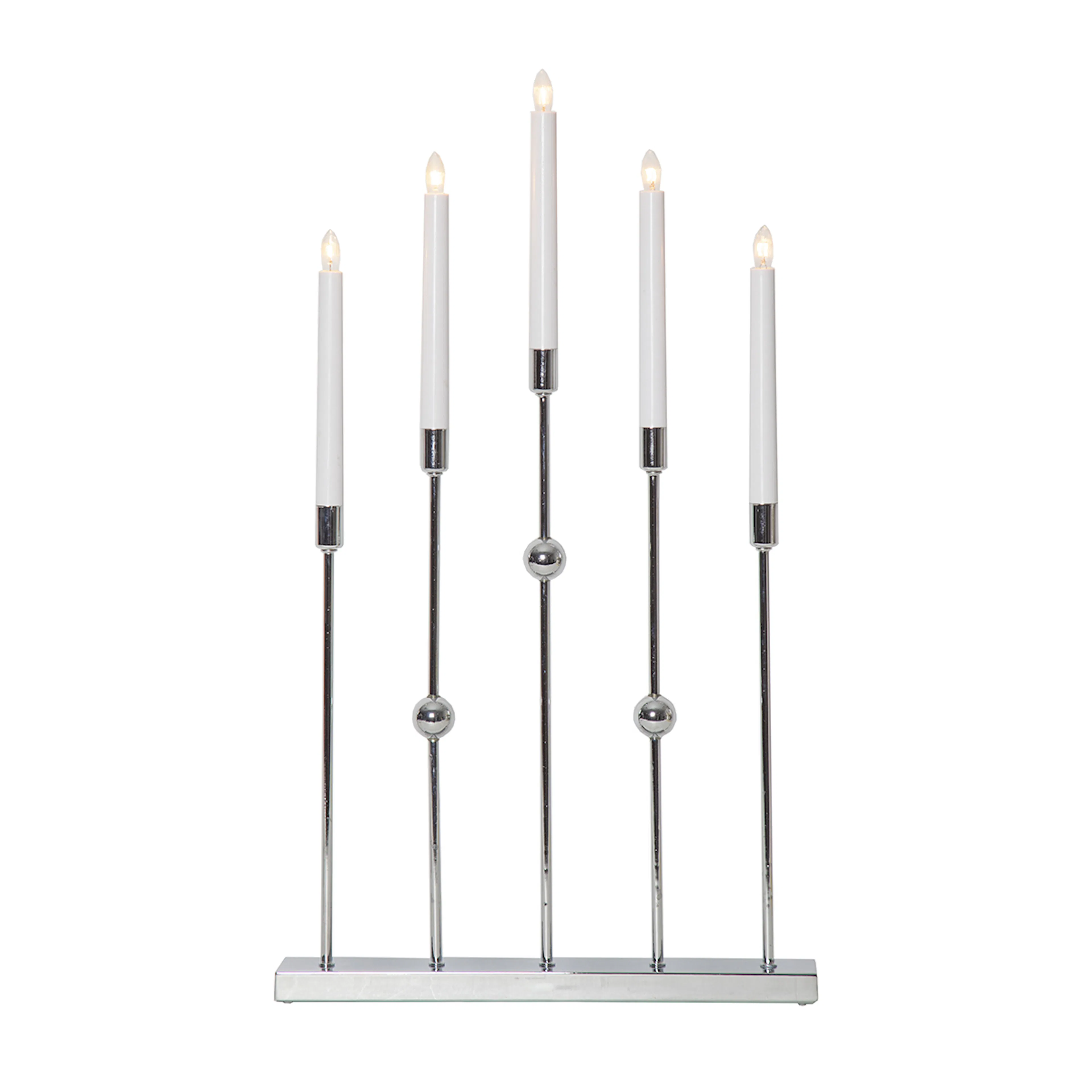 Ljusstake Gustavo 5-armad Chrome Chrome