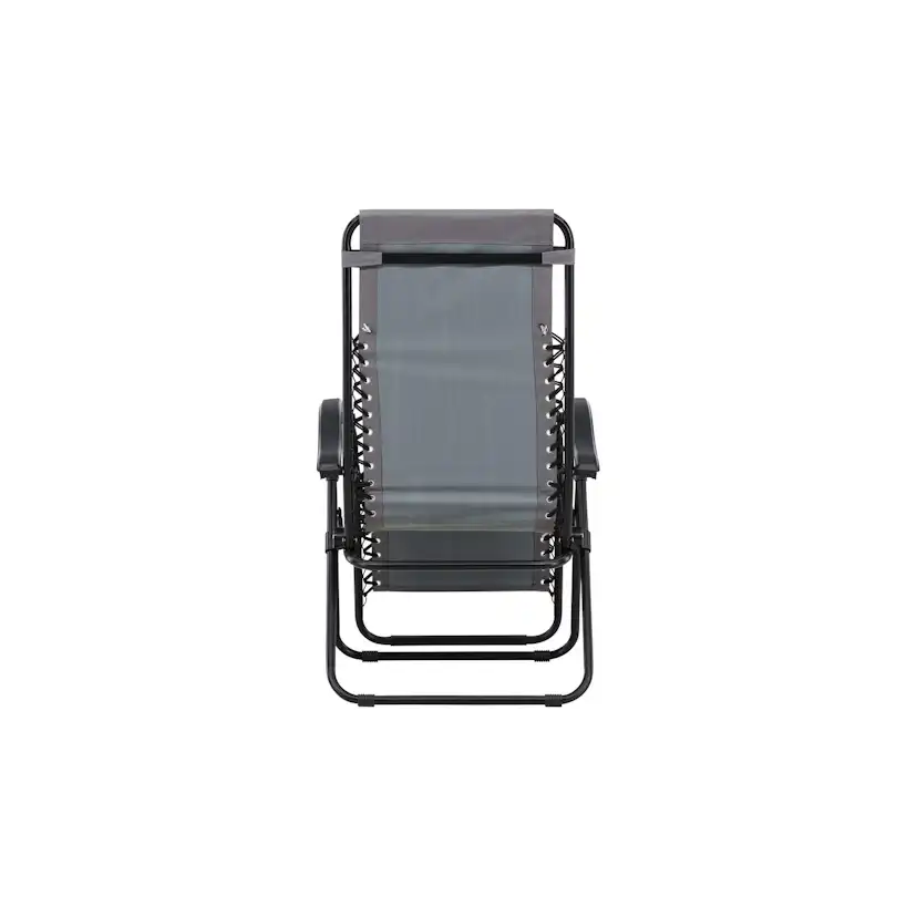 Vulcano Sun Lounge - Grey / Black Solstol Venture Home Vulcano