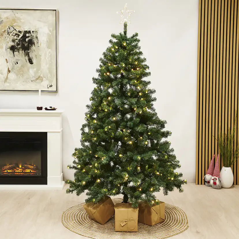 Plastgran Nordic Winter Aske LED