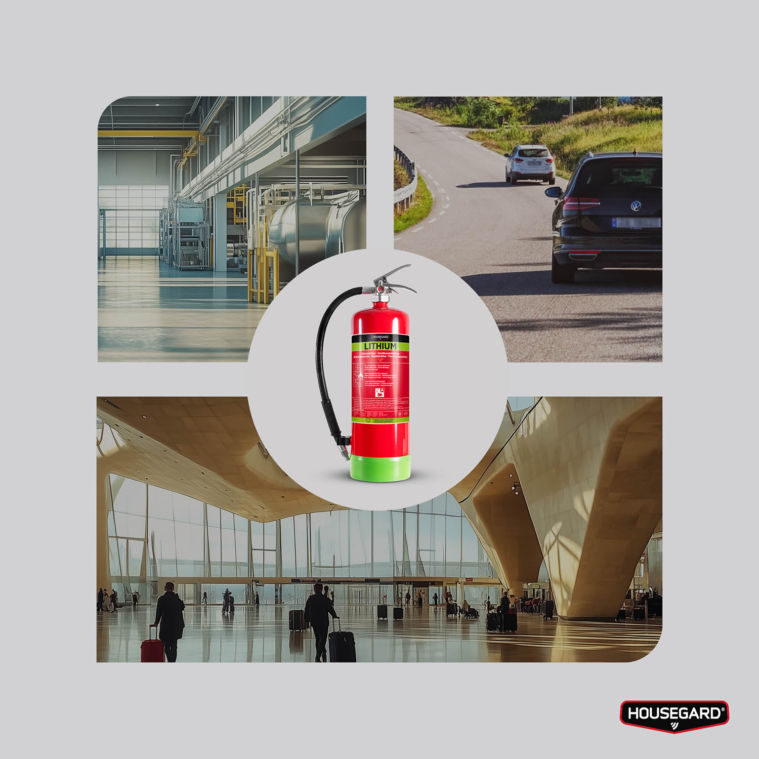 Brandsläckare Housegard AVD 6 L, LITHEX6