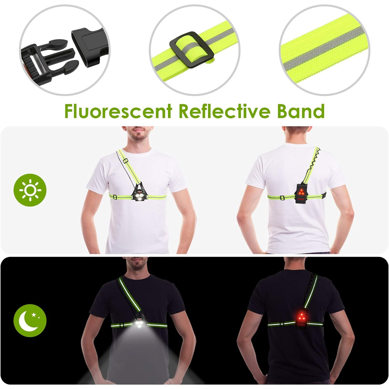 Bröstlampa Japcell BL1000 Uppladdningsbar