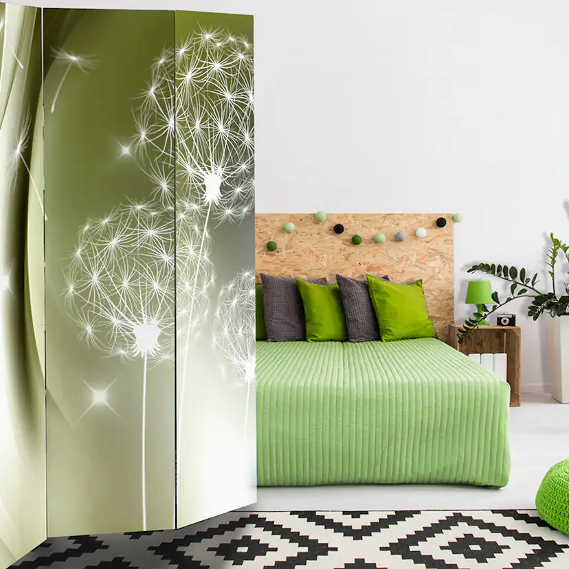 Rumsavdelare Skärmvägg Arkiio Green Gentleness 135x172 cm