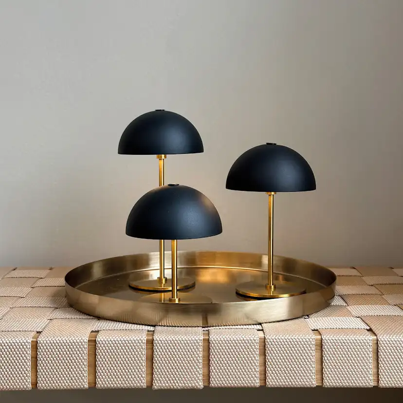 Bordslampa Dyberg Larsen Along Mini 3-pack med Bricka