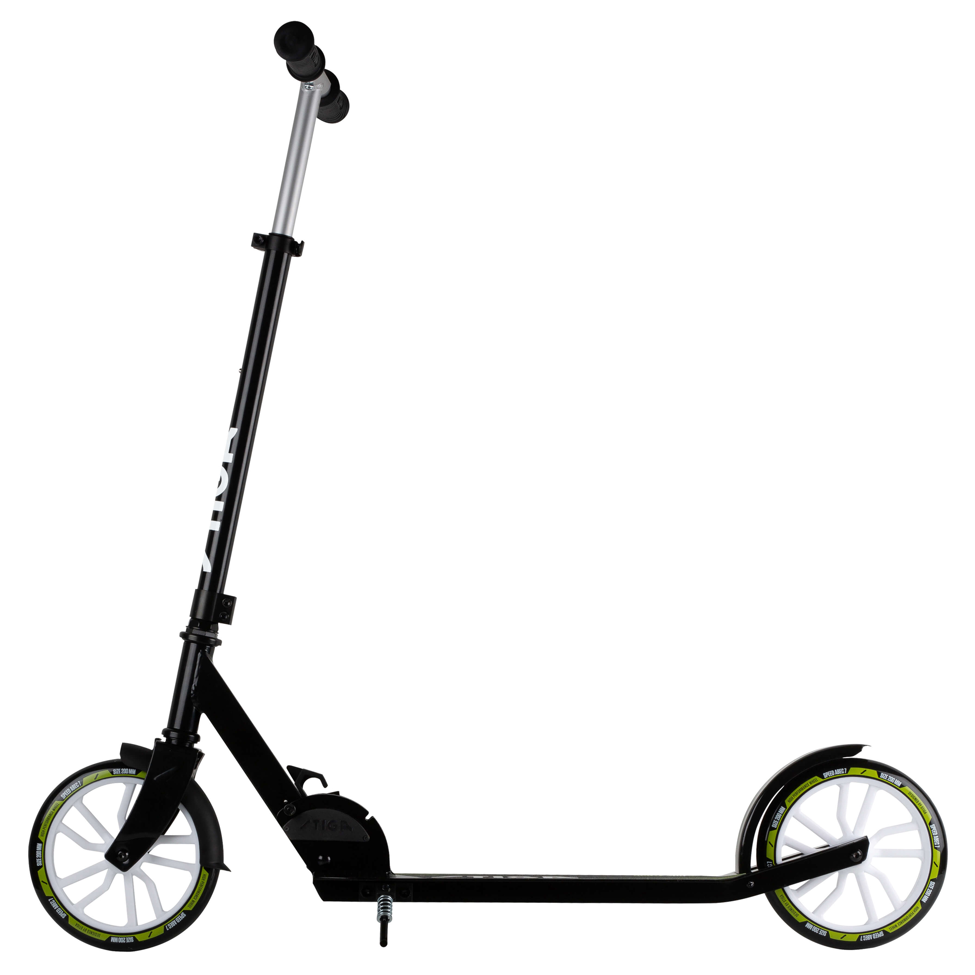 Sparkcykel STIGA Sports Kick Scooter Route 200-S Black/Lime