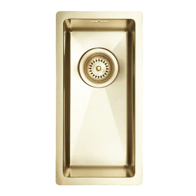 Lavabo Kubus 180 Soft køkkenvask, PVD messing Färg: Mässing, Yta: PVD
