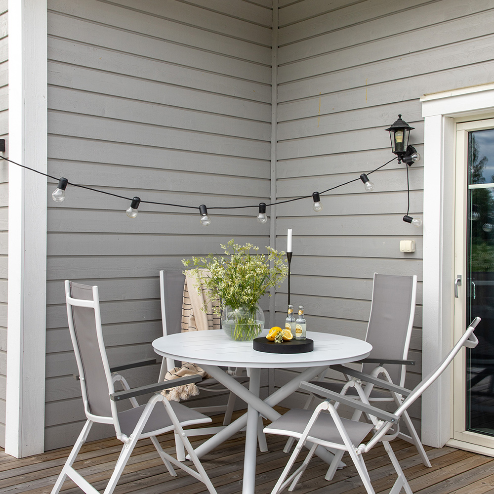 Matgrupp Venture Home Ande med 4 Laby Matstolar